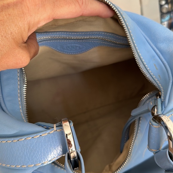 Tod's Handbag, Slate Blue, Rare Color - Picture 3 of 10